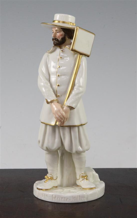 A Royal Worcester figure of Ye Ratte Killer, modelled by James Hadley, 18.5cm